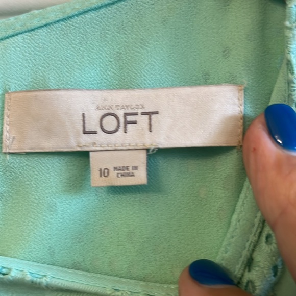 Vintage LOFT mint Green dress - Picture 2 of 15